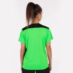Joma 82P4R4009 نيون أخضر أسود بطولة قميص قصير الأكمام سادسا نحيف - Image 3