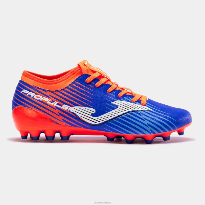 joma_82p4r403_d8a7d984d8a3d8b2d8b1d982_d8a7d984d985d984d983d98a_d8a7d984d8a8d8b1d8aad982d8a7d984d98a_d8a7d984d981d984d988d8b1.jpg Joma 82P4R403 الأزرق الملكي البرتقالي الفلوريسنت حذاء كرة القدم دفع كوب 23 عشب صناعي - Image 1