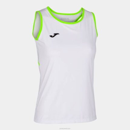 Joma 82P4R4051 أبيض أخضر فلوري كسر أعلى الخزان نحيف