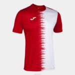 Joma 82P4R405 احمر ابيض قميص بأكمام قصيرة سيتي الثاني رجال