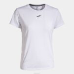 Joma 82P4R4066 أبيض قميص قصير الأكمام r-night نحيف