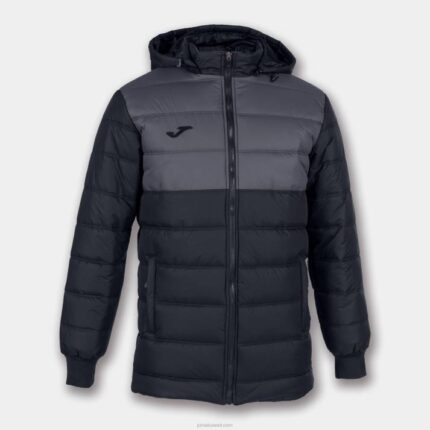 Joma 82P4R4075 أسود رمادي غامق anorak الحضرية الثاني رجال