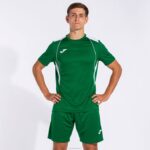 Joma 82P4R412 أبيض أخضر قميص بطولة قصيرة الأكمام السابع رجال - Image 6
