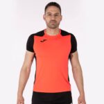 Joma 82P4R4178 نيون المرجان الأسود قميص قصير الأكمام سجل الثاني رجال - Image 2