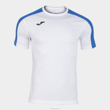 Joma 82P4R4195 أبيض أزرق ملكي أكاديمية قميص بأكمام قصيرة iii رجال