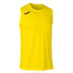 Joma 82P4R4205 أصفر بلا أكمام سلة كومبي تي شيرت رجال