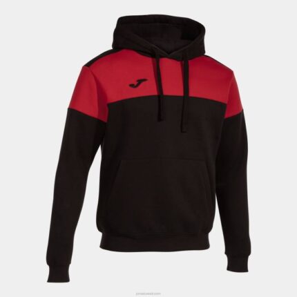 Joma 82P4R4244 أسود أحمر طاقم سترة مقنعين v رجال