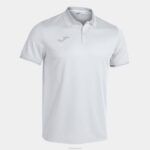 Joma 82P4R4249 ابيض رمادي بطولة قميص بولو قصير الاكمام vi رجال