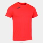 Joma 82P4R4259 نيون المرجان قميص قصير الأكمام سجل الثاني رجال