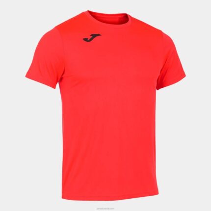 Joma 82P4R4259 نيون المرجان قميص قصير الأكمام سجل الثاني رجال