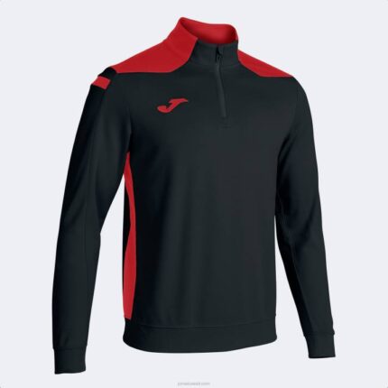 Joma 82P4R4260 أسود أحمر بطولة قميص من النوع الثقيل vi رجال