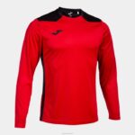 Joma 82P4R4278 أحمر أسود بطولة القميص بأكمام طويلة vi رجال
