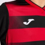 Joma 82P4R4290 أسود أحمر قميص بكم قصير europa v رجال - Image 4