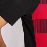 Joma 82P4R4290 أسود أحمر قميص بكم قصير europa v رجال - Image 5
