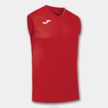 Joma 82P4R4318 أحمر بلا أكمام تي شيرت كومبي رجال