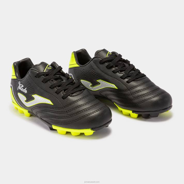Joma 82P4R4344 أسود حذاء كرة القدم toledo 22 hard ground hg junior - Image 2