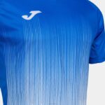 Joma 82P4R4367 أبيض أزرق ملكي قميص بأكمام قصيرة النمر الرابع رجال - Image 4