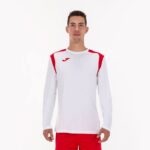 Joma 82P4R4394 أبيض أحمر بطولة القميص بأكمام طويلة v رجال - Image 2