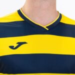 Joma 82P4R4399 أصفر أزرق كحلي قميص بأكمام قصيرة europa iv رجال - Image 4