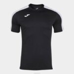 Joma 82P4R4401 أسود أبيض أكاديمية قميص بأكمام قصيرة iii رجال