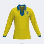 Joma 82P4R440 أصفر أزرق ملكي قميص طويل الأكمام الاتحاد الروماني لكرة القدم