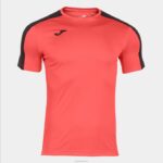 Joma 82P4R4425 نيون المرجان الأسود أكاديمية قميص بأكمام قصيرة iii رجال