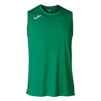 Joma 82P4R4432 أخضر بلا أكمام سلة كومبي تي شيرت رجال