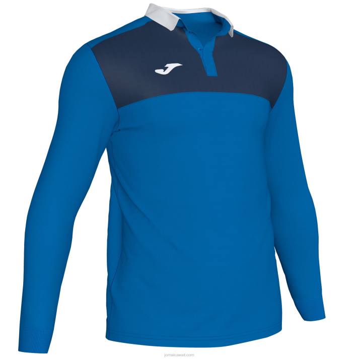 joma_82p4r4445_d8a7d984d8a3d8b2d8b1d982_d8a7d984d985d984d983d98a_d8a7d984d8a3d8b2d8b1d982_d8a7d984d8afd8a7d983d986_d982d985d98.jpg Joma 82P4R4445 الأزرق الملكي الأزرق الداكن قميص بولو طويل الأكمام الفائز الثاني رجال - Image 1