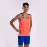 Joma 82P4R4467 نيون المرجان الأزرق الملكي بلا أكمام تي شيرت النخبة x رجال - Image 3
