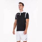 Joma 82P4R4490 أسود أبيض بطولة قميص بولو بأكمام قصيرة v رجال - Image 5