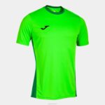 Joma 82P4R4499 نيون الخضراء قميص قصير الأكمام الفائز الثاني رجال