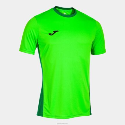 Joma 82P4R4499 نيون الخضراء قميص قصير الأكمام الفائز الثاني رجال