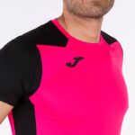 Joma 82P4R4500 نيون وردي أسود قميص قصير الأكمام سجل الثاني رجال - Image 7