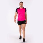 Joma 82P4R4500 نيون وردي أسود قميص قصير الأكمام سجل الثاني رجال - Image 9
