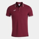 Joma 82P4R4502 بورجوندي قميص بولو بأكمام قصيرة مريحة II رجال
