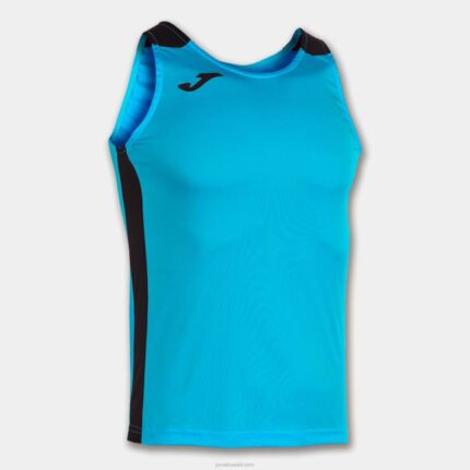 Joma 82P4R4504 الفلورسنت الفيروز الأزرق الداكن أعلى سجل للدبابات الثاني رجال