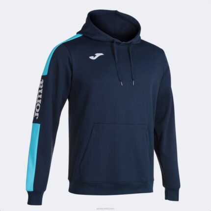 Joma 82P4R4507 الأزرق الداكن الفيروز الفلوريسنت بطولة سترة مقنعين الرابع رجال