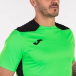 Joma 82P4R4516 نيون أخضر أسود بطولة قميص قصير الأكمام سادسا رجال - Image 3