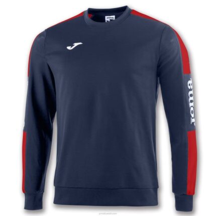 Joma 82P4R4576 الأزرق الداكن الأحمر بطولة قميص من النوع الثقيل الرابع رجال
