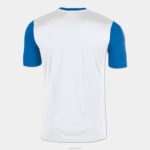 Joma 82P4R4577 أبيض أزرق ملكي الفائز قميص قصير الأكمام رجال - Image 2