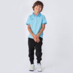 Joma 82P4R4581 السماء الزرقاء قميص بولو قصير الأكمام Bali II رجال - Image 4