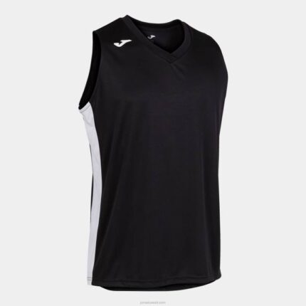 Joma 82P4R4593 أسود أبيض تي شيرت بلا أكمام كانشا ​​الثالث رجال