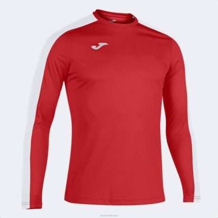 Joma 82P4R4599 احمر ابيض أكاديمية قميص بأكمام طويلة III رجال