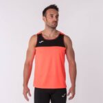 Joma 82P4R4611 أسود المرجان سباق تي شيرت بلا أكمام رجال - Image 2