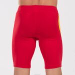 Joma 82P4R4623 احمر اصفر لباس ضيق قصير النخبة السابع رجال - Image 3