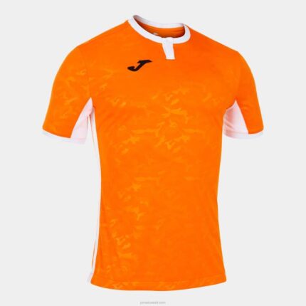Joma 82P4R4626 برتقالي أبيض قميص قصير الأكمام toletum الثاني رجال