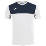 Joma 82P4R4632 أبيض كحلي الفائز قميص قصير الأكمام رجال