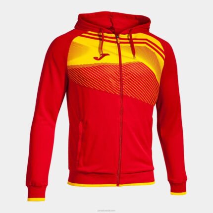 Joma 82P4R4633 احمر اصفر سوبر نوفا II سترة مقنعين رجال