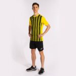 Joma 82P4R4648 أصفر أسود قميص قصير الأكمام inter ii رجال - Image 8