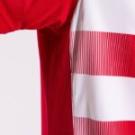 Joma 82P4R4649 احمر ابيض قميص بكم قصير europa v رجال - Image 5
